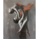 y16380 - 雙人芭蕾舞者- 畫作系列 油畫人物系列- 舞蹈題材(人物)系列